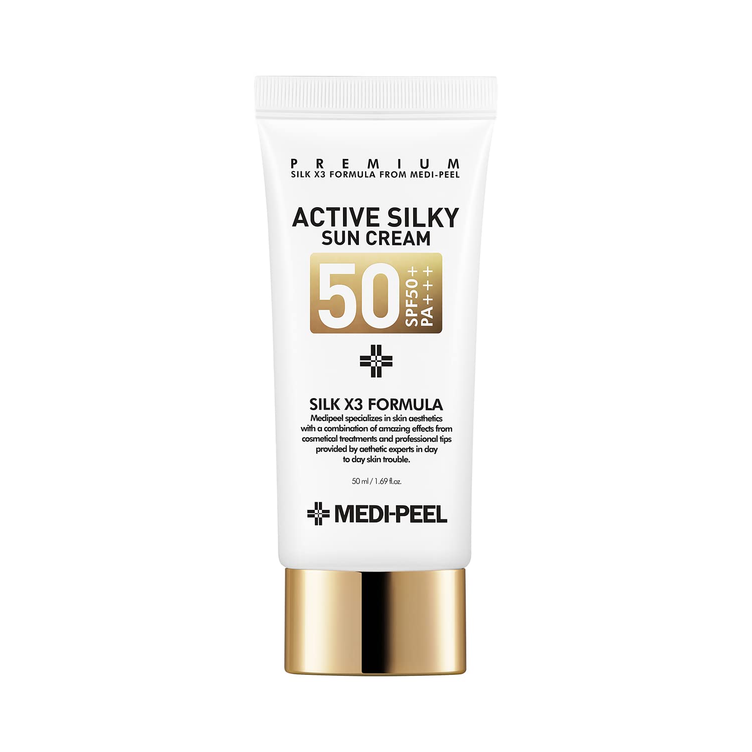Medi-Peel Active Silky Sun Cream SPF 50+ PA+++ 50ml – Glowrious.ro