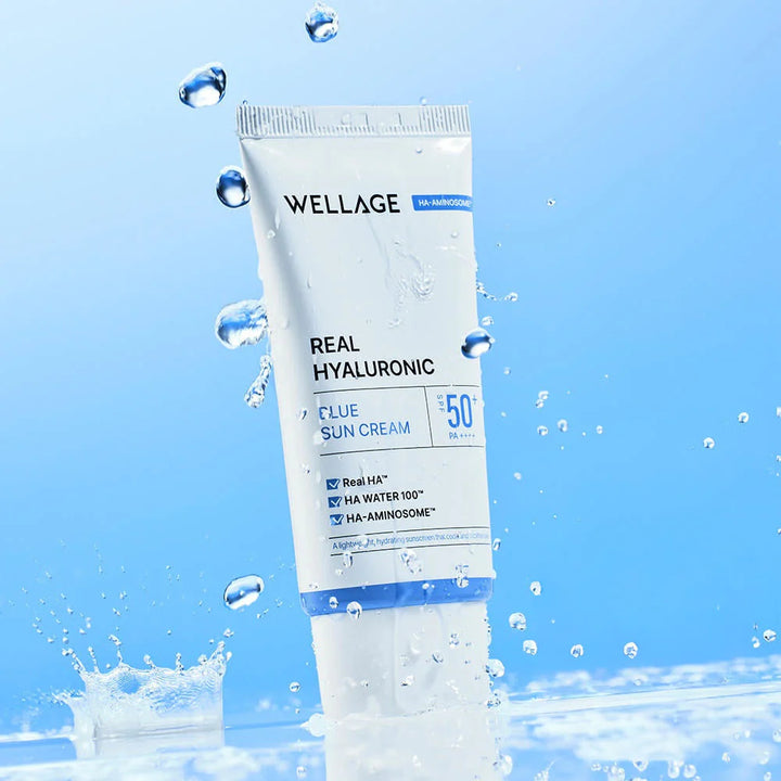 Wellage Real Hyaluronic Blue Sun Cream SPF50+/PA++++ 50 ml