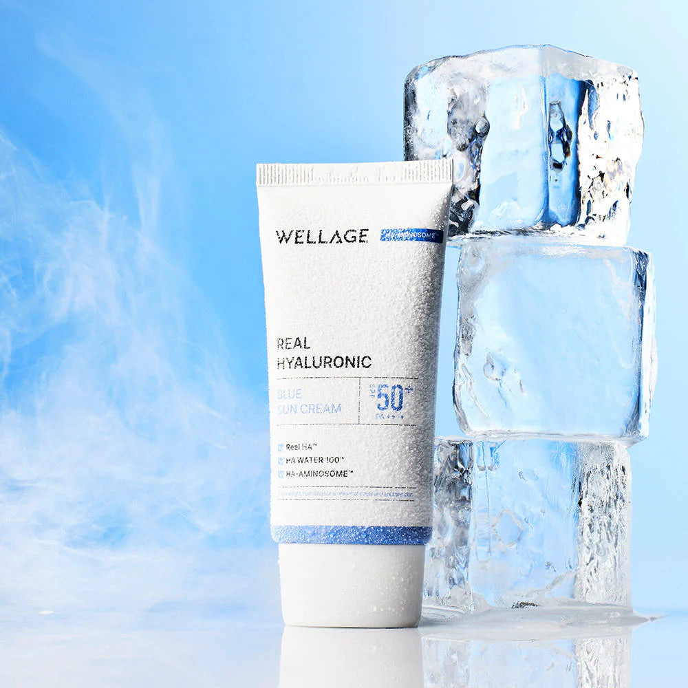 Wellage Real Hyaluronic Blue Sun Cream SPF50+/PA++++ 50 ml
