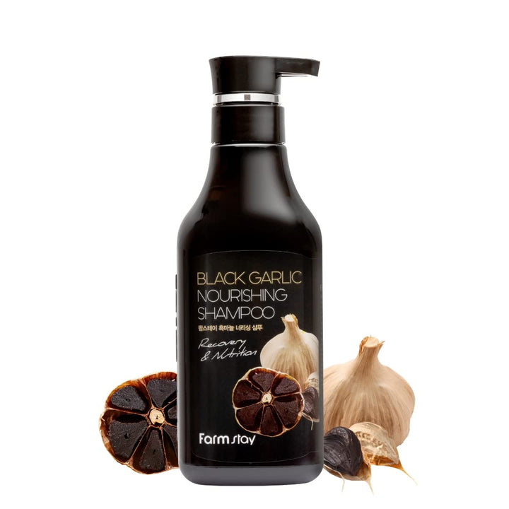 FarmStay Black Garlic 530 ml Sampon anti-cadere