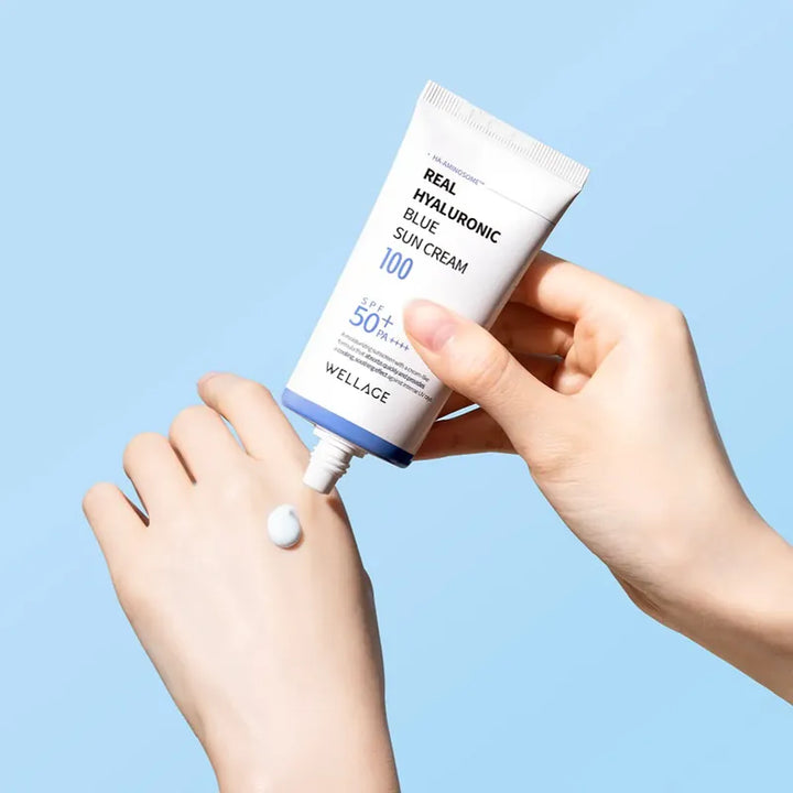 Wellage Real Hyaluronic Blue Sun Cream SPF50+/PA++++ 50 ml